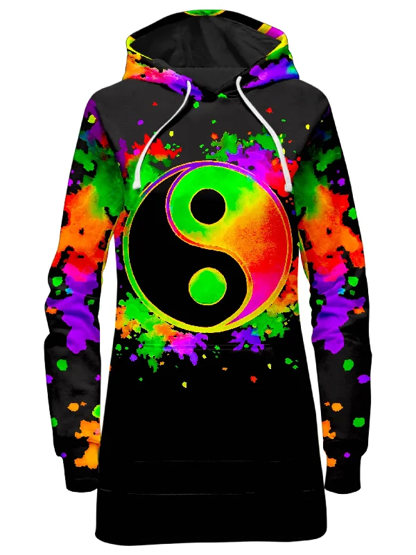 Act Now Splatter Yin Yang 2 Hoodie Dress