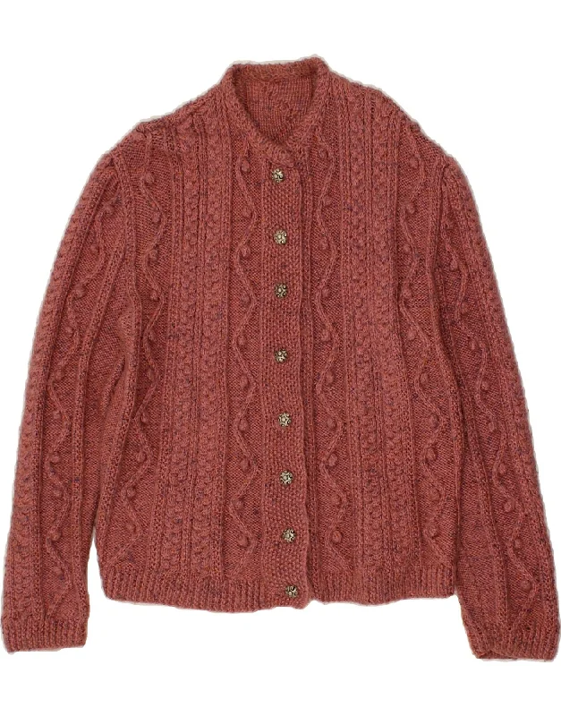 Bargain Prices VINTAGE Womens Cardigan Sweater UK 16 Large Maroon