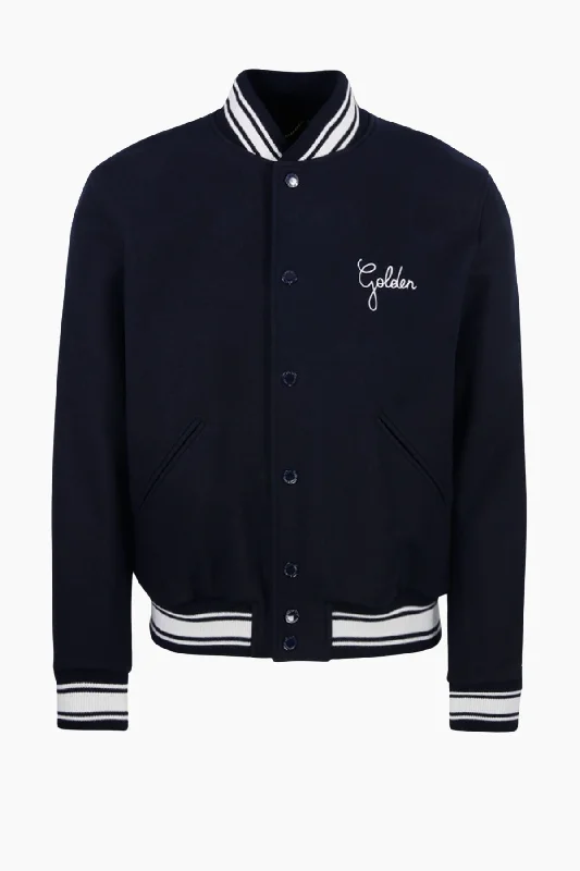 Price Reduction Golden Goose Bomber Jacket - Dark Blue