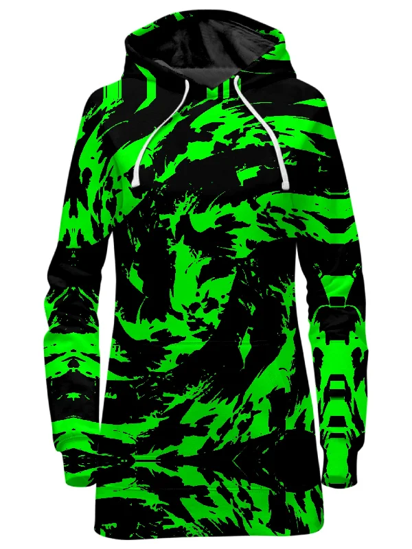 Price Cut Neon Graffiti Paint Splatter Hoodie Dress
