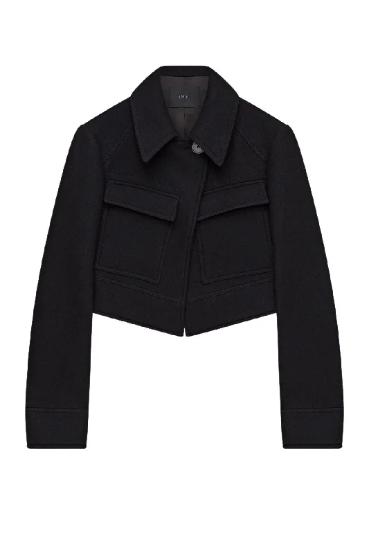 Deal Dash Joseph Wool Cranbrook Jacket - Black