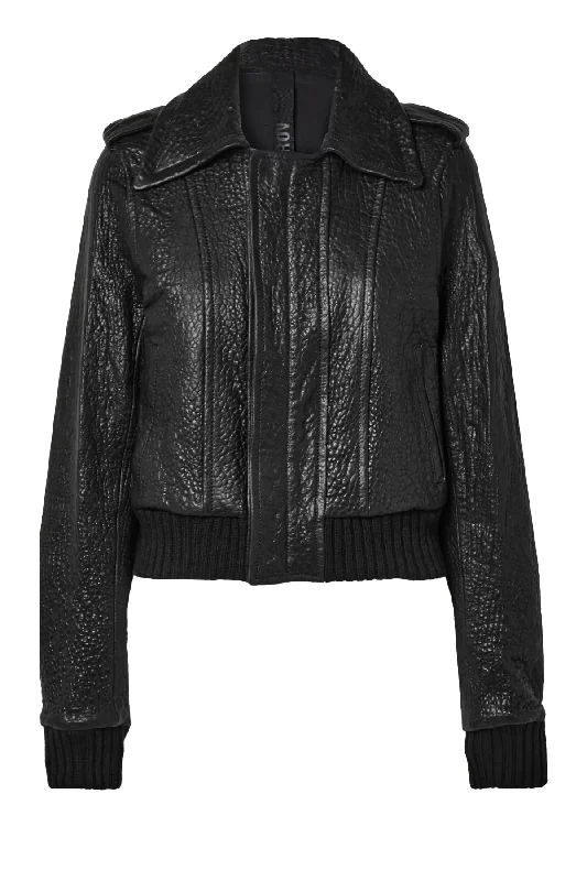 The Best Prices Petar Petrov Mero Textured Leather Jacket - Black