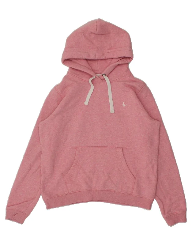 Deal Alert JACK WILLS Womens Hoodie Jumper UK 14 Large Pink Cotton