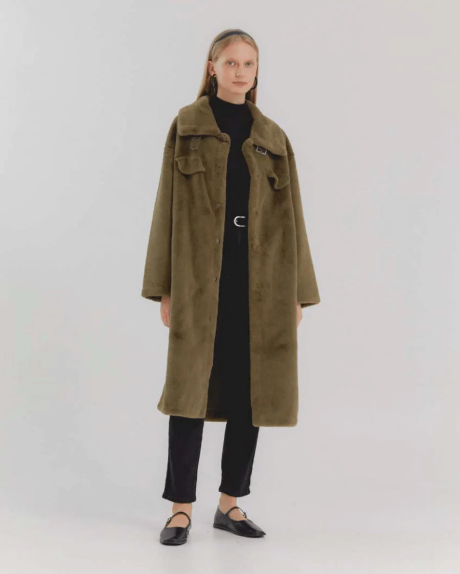 Steals and Deals Molliolli Coco  shearling bonding coaty