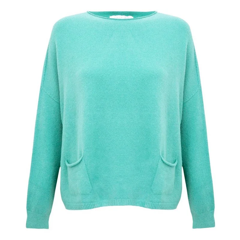Weekend Special Jodie Round Neck Jumper in Summer Turquoise