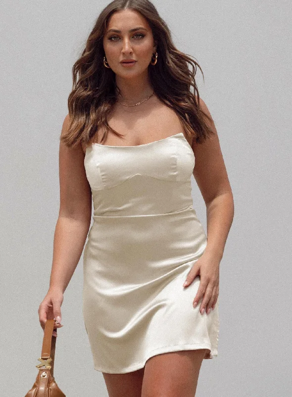Bargain Prices Belli Strapless Mini Dress Champagne