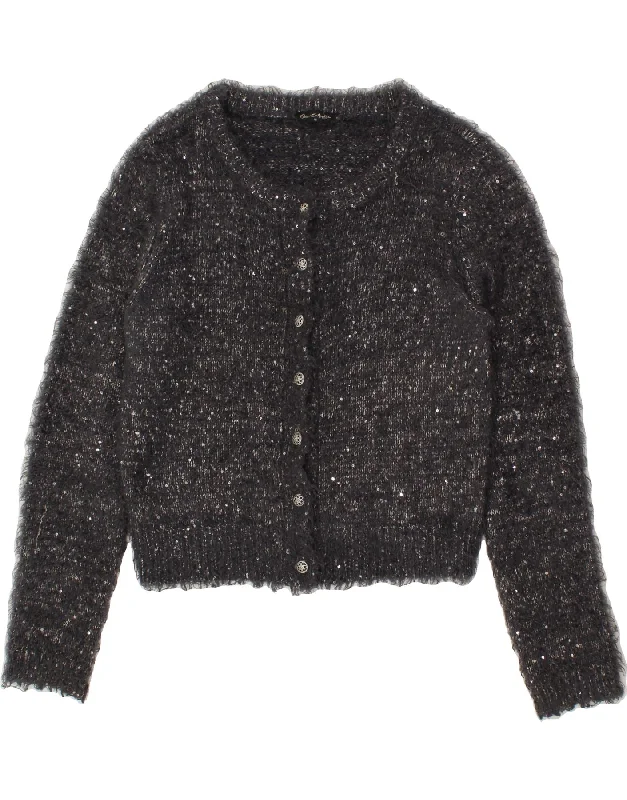 Weekend Deal MISS SELFRIDGE Womens Crop Cardigan Sweater UK 16 Large Black Polyester Weekend Deal MISS SELFRIDGE Womens Crop Cardigan Sweater UK 16 Large Black Polyester