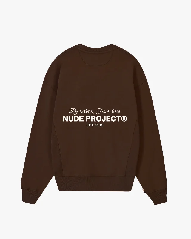 Deal Alert CULT*CREWNECK BROWN