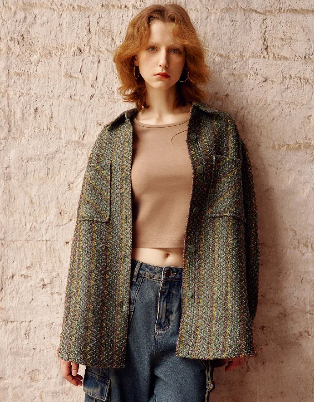 Amazing Deals Textured Long Woolen Jacket