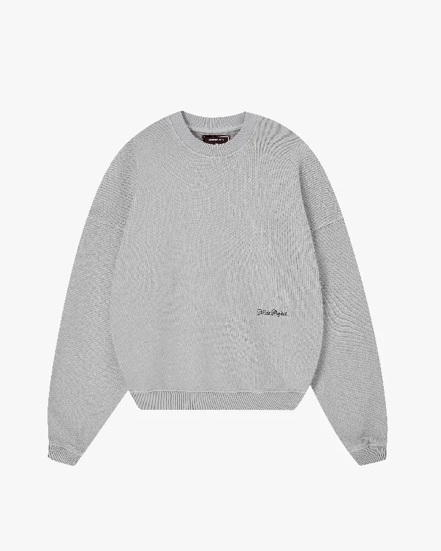 Discount Mania PERFECT BOXY CREWNECK GREY