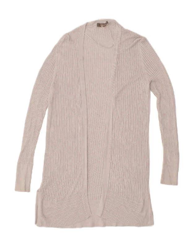 Overstock OASIS Womens Oversized Longline Open Cardigan Sweater UK 10 Small Grey