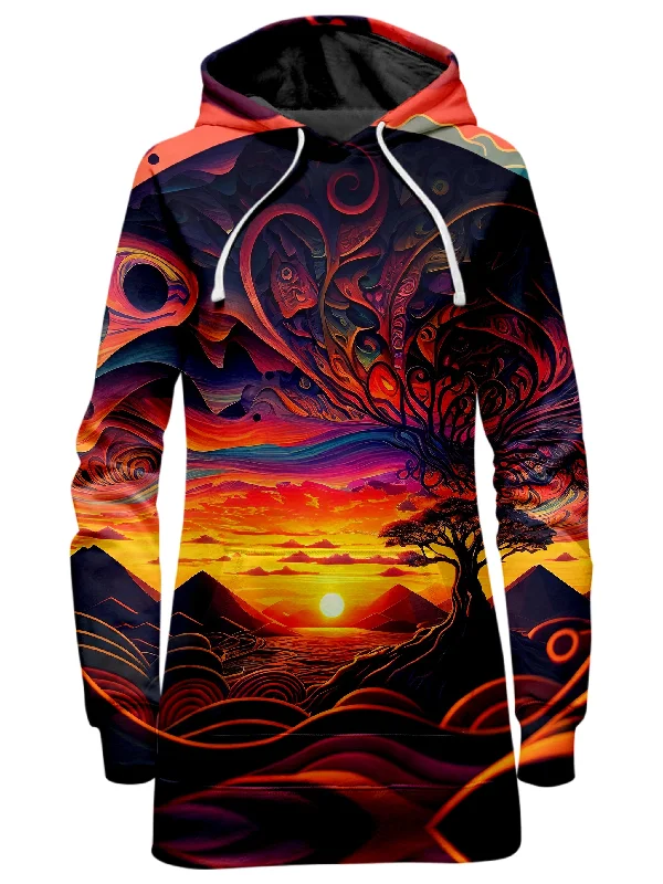 Big Discounts Acid Sunset Hoodie Dress