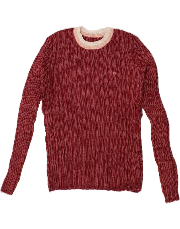 Today's Special JACK WILLS Womens Superior Crew Neck Jumper Sweater UK 16 Large Burgundy