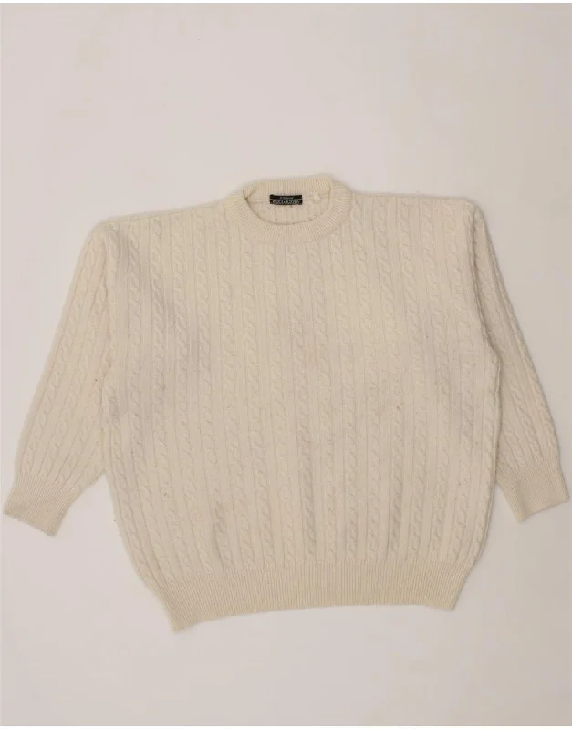 Special Buy ST. BERNARD Womens Oversized Crew Neck Jumper Sweater UK 18 XL Off White Special Buy ST. BERNARD Womens Oversized Crew Neck Jumper Sweater UK 18 XL Off White