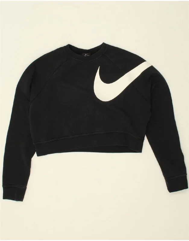 Time-Limited Offer NIKE Womens Crop Oversized Graphic Sweatshirt Jumper UK 6 XS Black Time-Limited Offer NIKE Womens Crop Oversized Graphic Sweatshirt Jumper UK 6 XS Black