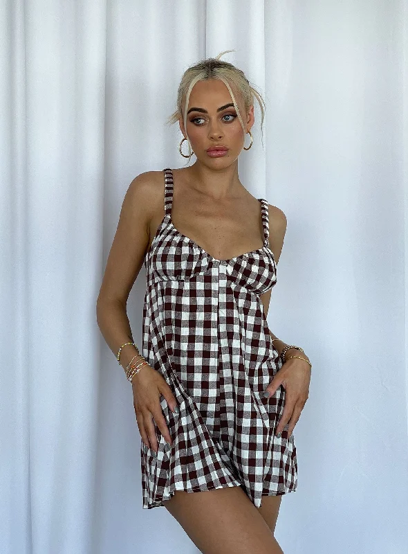 Get It Before It’s Gone Harlie Playsuit Brown
