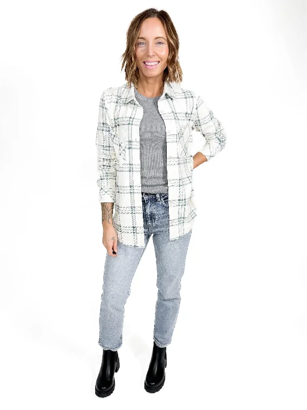 Limited Quantity THREAD & SUPPLY Lewis Shacket- FOLIAGE PLAID