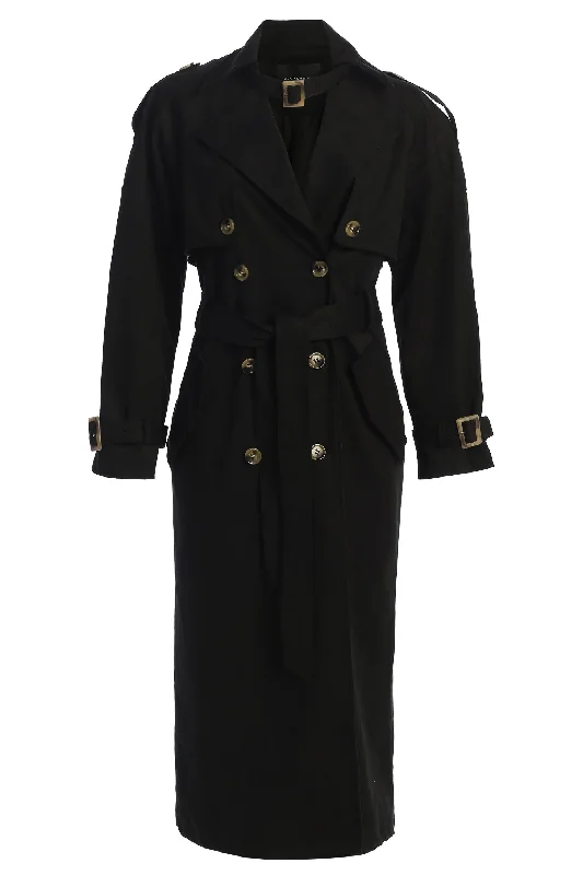 Super Sale Black Elite Suede Coat