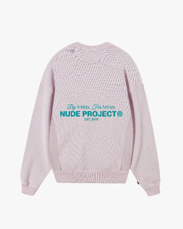 Deal Dash CULT*CREWNECK GARMENT DYE LILAC