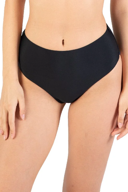 Exclusive Online Offer Jet Black Halter Bikini Bottom