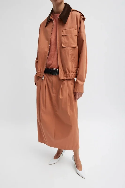 Don't Wait Tibi Bio Twill Bomber Jacket - Yam