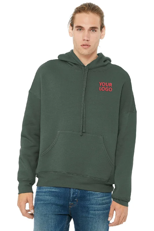 Overstock Sale Bella Canvas Unisex Sponge Fleece Hoodie, Military Green
