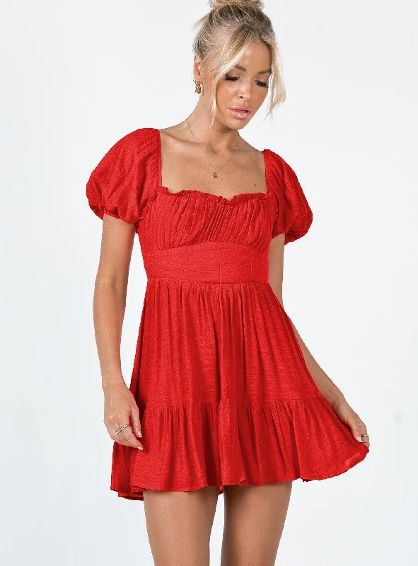 Sneak Peek Sale Ethan Mini Dress Red