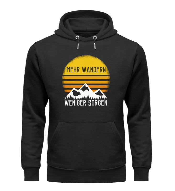 Major Savings Mehr Wandern weniger Sorgen - Unisex Premium Organic Hoodie