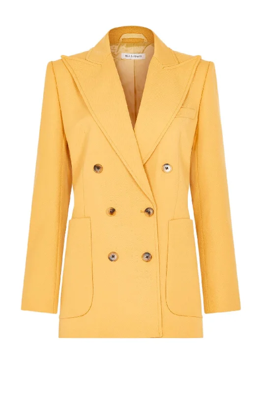 Crazy Deals Bella Freud Bianca Cavalry Twill Blazer - Butter