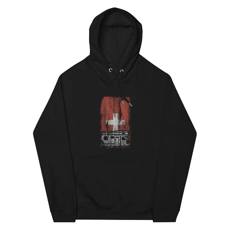 Great Deals Schweizer Flagge und Camping - Unisex Premium Organic Hoodie
