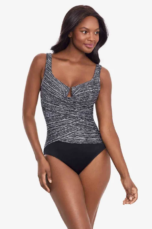 Price Cut Selenite Layered Escape One Piece Swimsuit