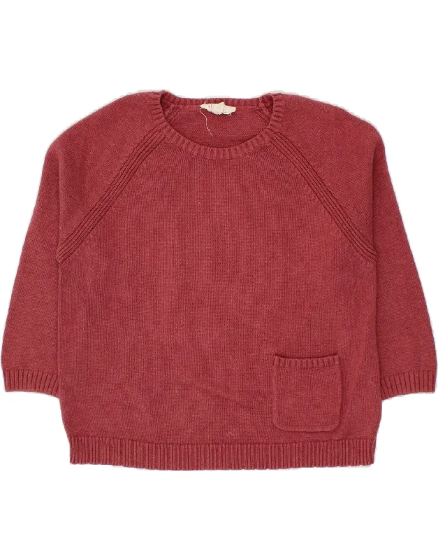 Customer Appreciation Sale SEASALT Womens Boat Neck Jumper Sweater UK 12 Medium Maroon Cotton Customer Appreciation Sale SEASALT Womens Boat Neck Jumper Sweater UK 12 Medium Maroon Cotton