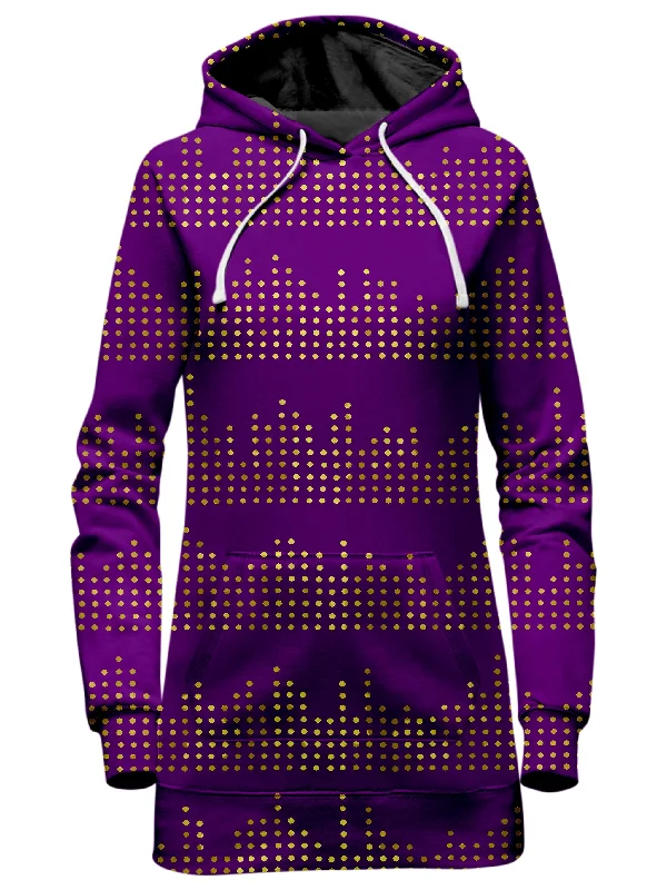 Exclusive Access Gold Equalizer Beats Hoodie Dress