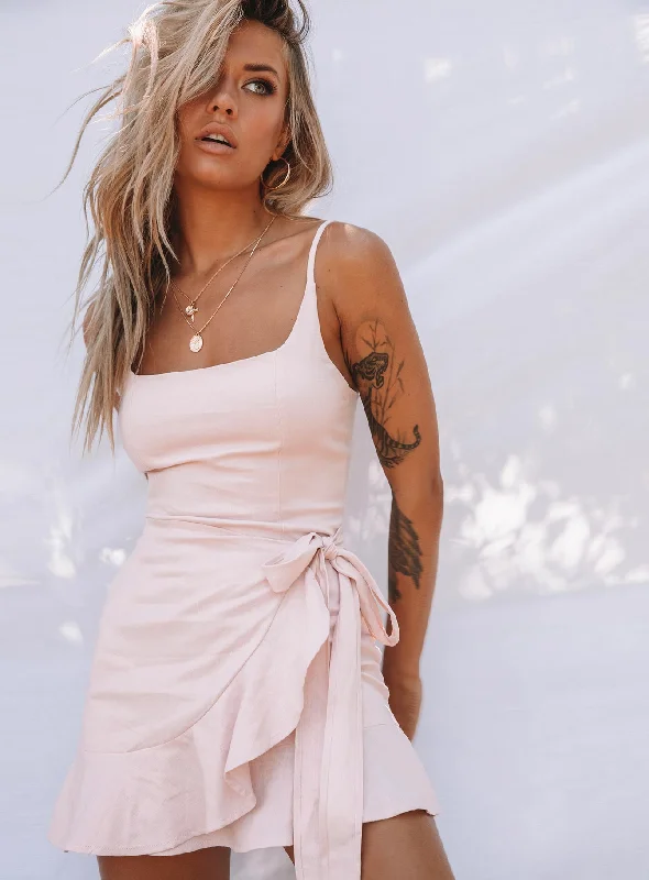 Stock Up and Save Cottage Hill Mini Dress Blush