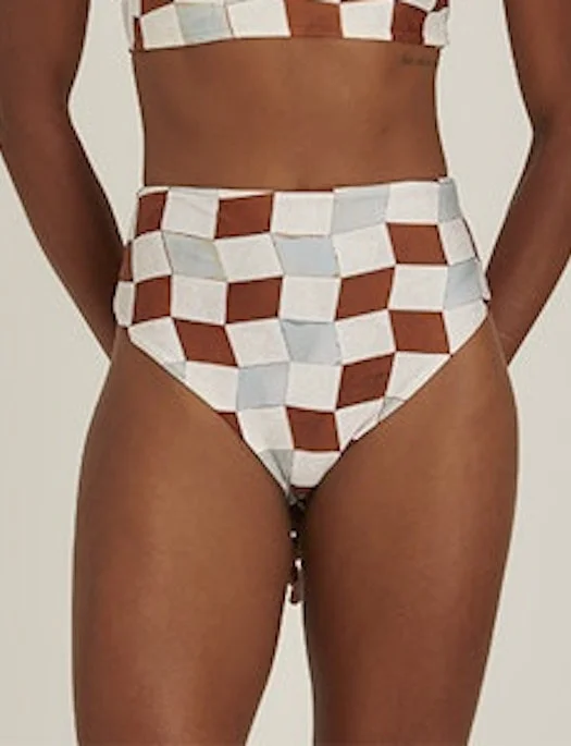 Major Savings Lenny Recycled High Cut Leg American Bikini Bottom
