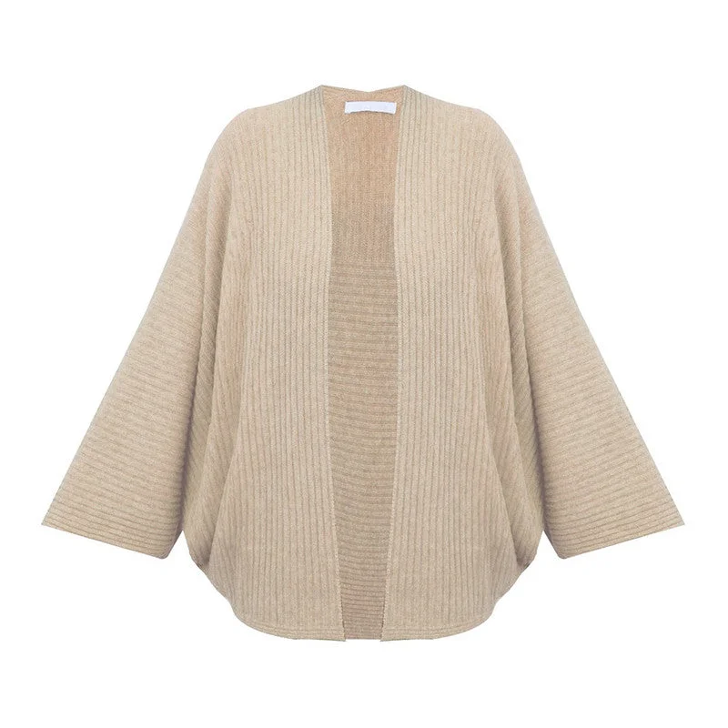 Anniversary Sale Pheobie Rib Throwover in Beige