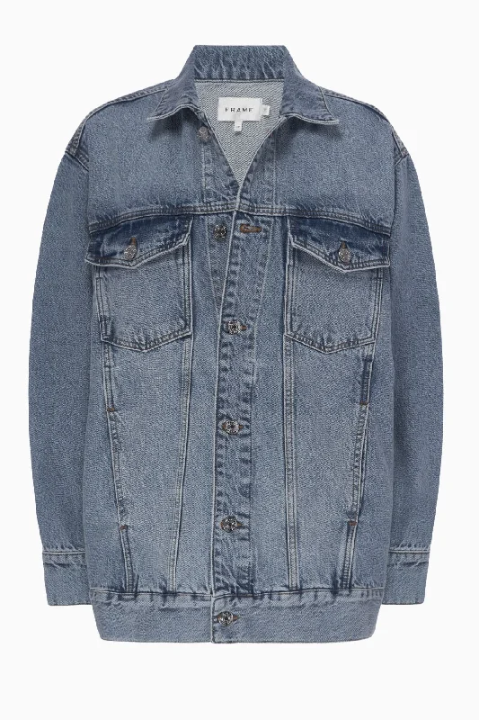 Online Only Frame Denim The Extended Jacket - Seattle