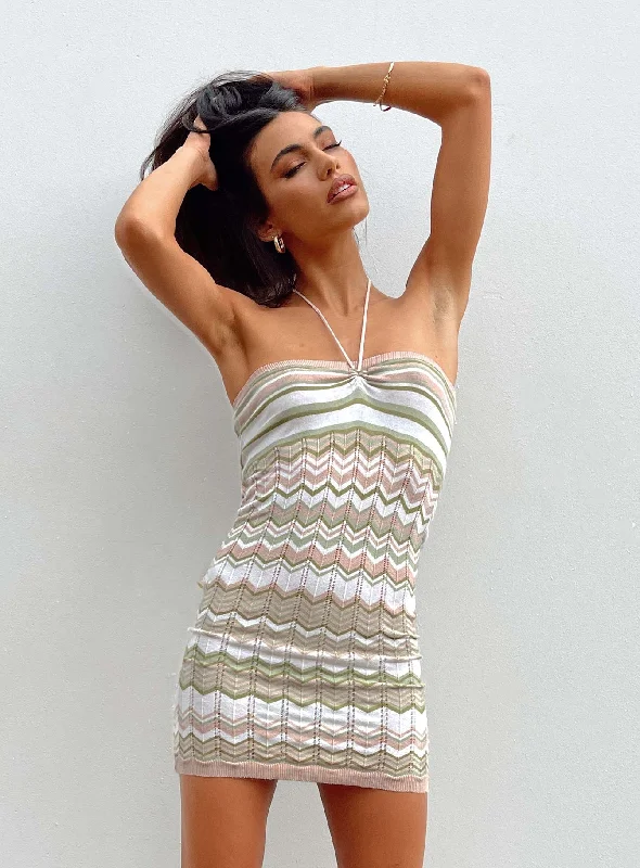 Season Finale Sale Ariella Mini Dress Green