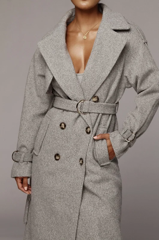 Today’s Special Heather Grey Beverly Trench Coat