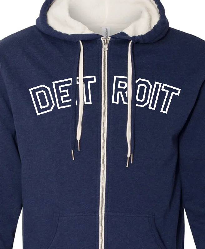 Limited Time Discount Unisex Detroit Sherpa Lined Zip-up