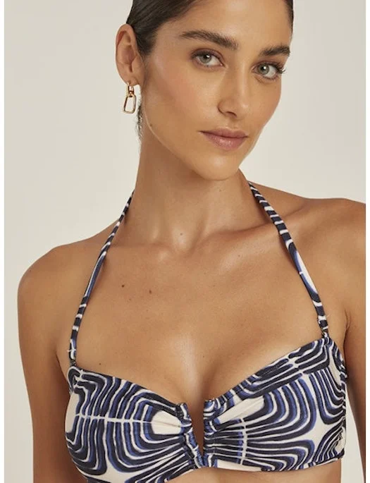 New Deals Lenny Recycled Bandeau Bikini V Top