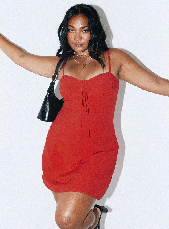 New Markdowns Dare Devil Mini Dress Red