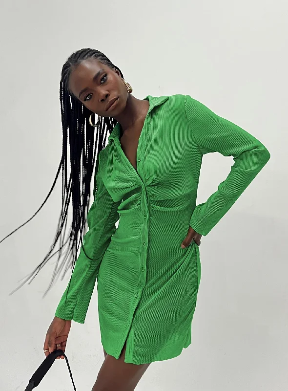 Stock Clearance Annemarie Mini Dress Green