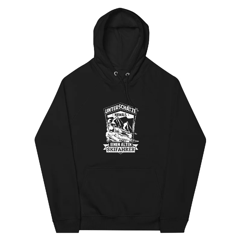 Massive Deals Unterschätze niemals nen alten Skifahrer - Unisex Premium Organic Hoodie