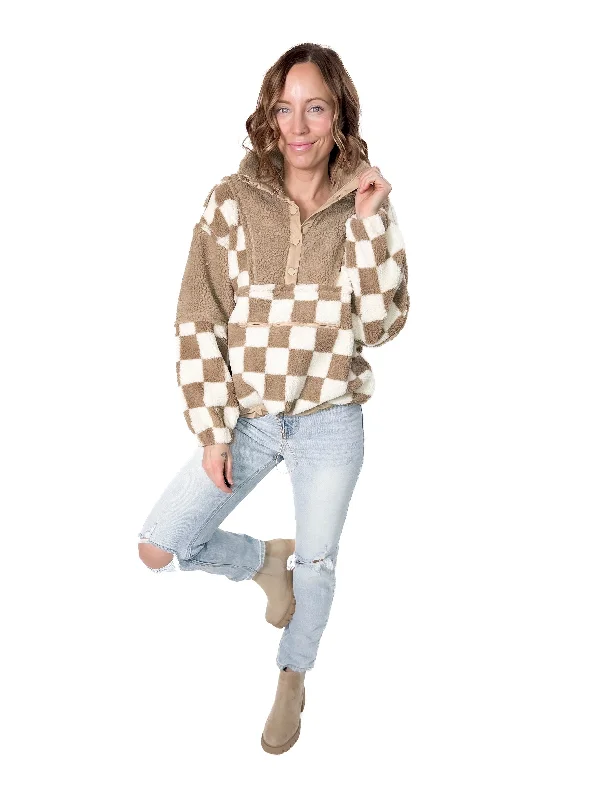 Final Markdown Wynona Checker Sherpa Jacket