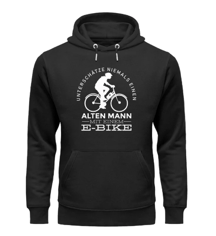 Limited Stock Alter Mann mit einem E-Bike - Unisex Premium Organic Hoodie