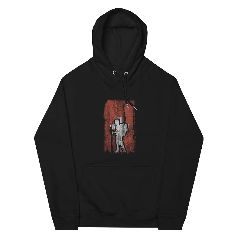 Bonus Savings Schweizer Flagge und Wandern - Unisex Premium Organic Hoodie