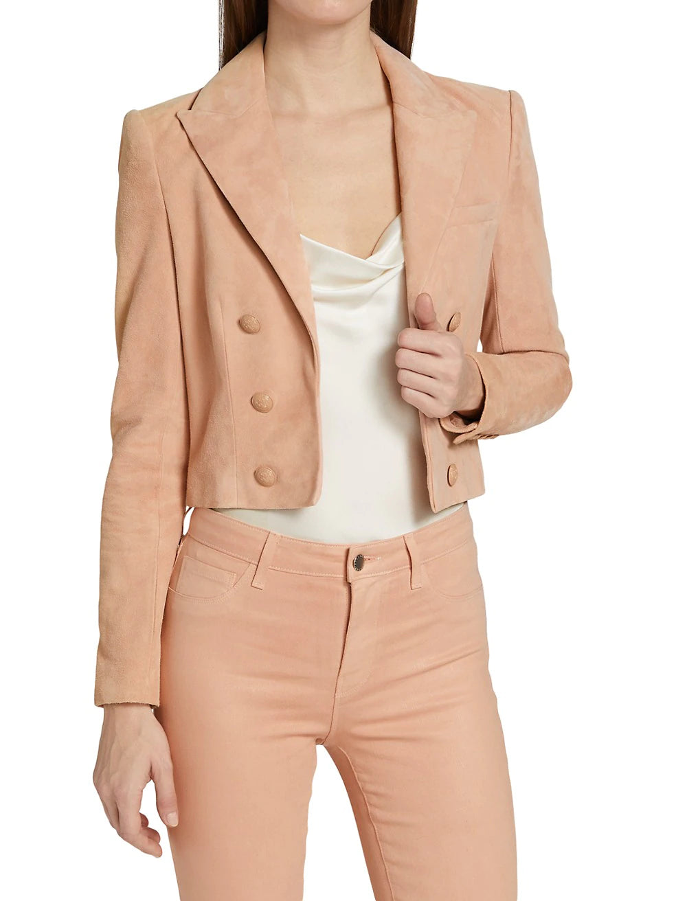 Hot Deal Real Suede Cropped Blazer For Women New Stylish look Leather Jacket