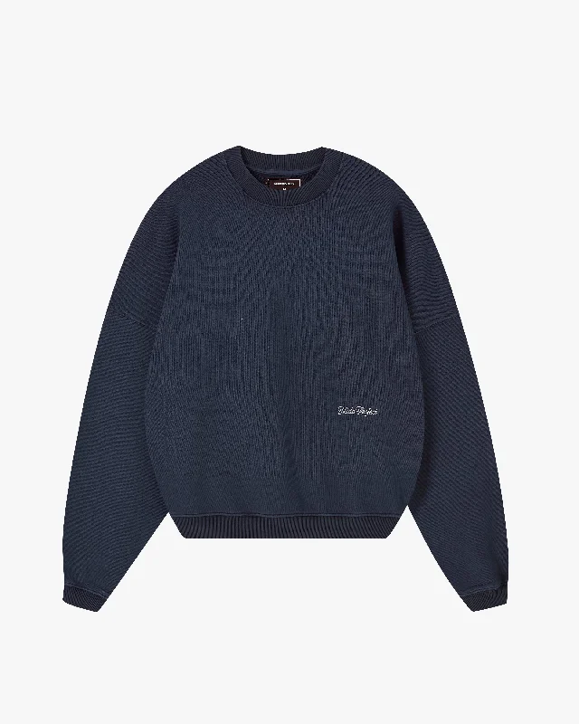 Today’s Deal PERFECT BOXY CREWNECK NAVY