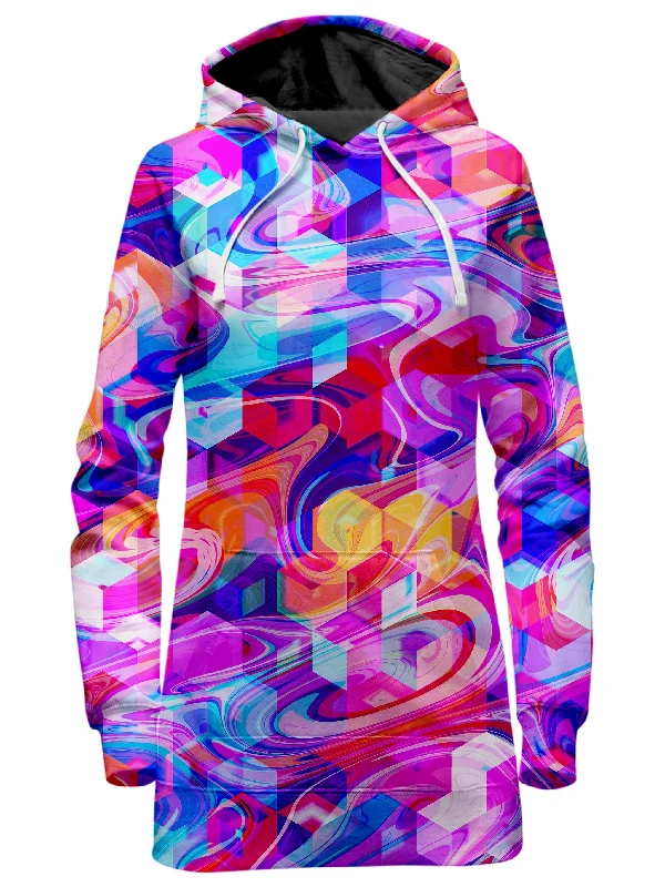Year-End Clearance Cubic Drop Hoodie Dress